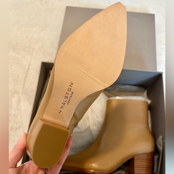 Halston Heritage Neli In Ruiz Tan Leather Ankle Boot - Picture 8 of 15